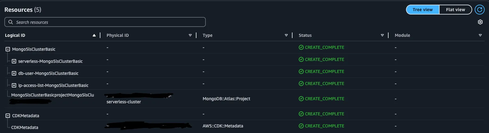 mongo atlas serverless basic cluster resources